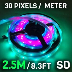 SD 12V WS2815 2.5 Meter (8.3 ft) LED Strips IP68 (xConnect)