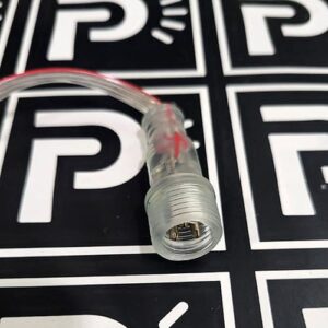 8 Inch FLAT Clear Wire xConnect Pigtail - Male